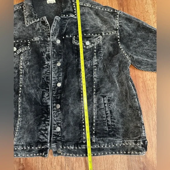 POL Black Corduroy Studded Jacket - Picture 3 of 15